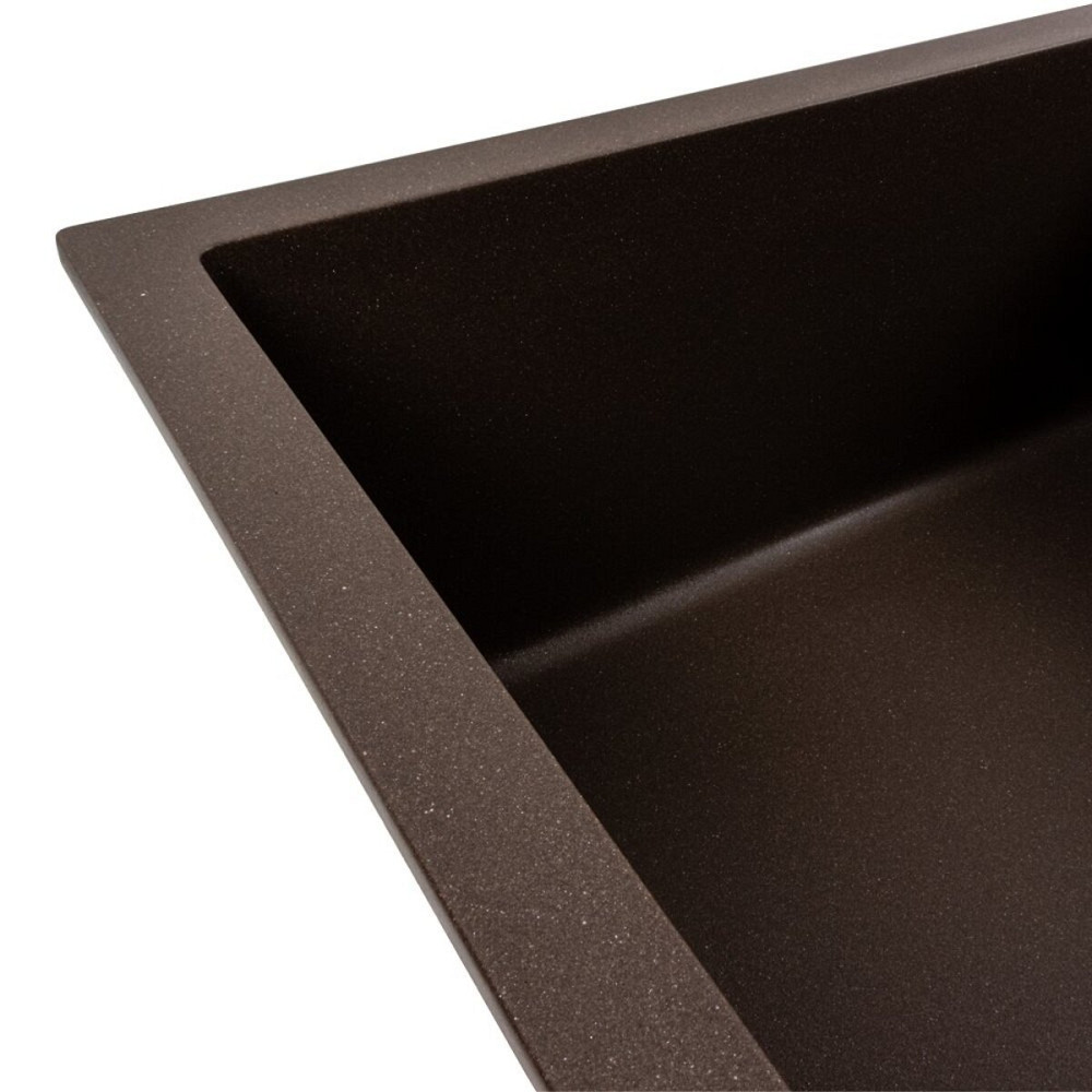 PLATINUM Кухонна мийка гранітна матова 7050 CASCADA Platinum Темна скеля Київ - фото 4