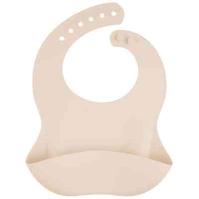 Нагрудничок Canpol babies силіконовий з кишенькою, кремовий (51/030_cre) Вінниця