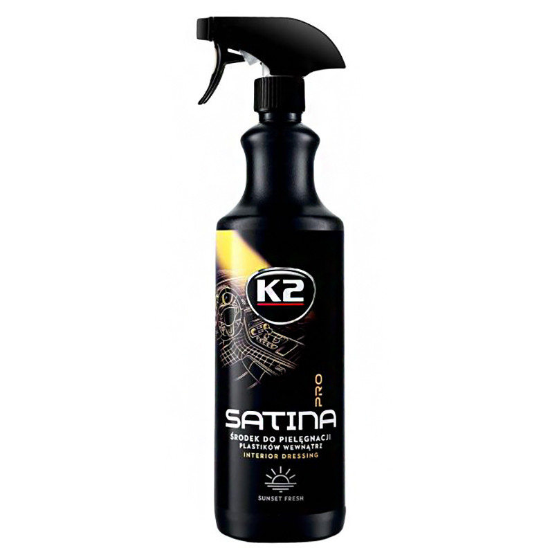 Засіб для догляду за панеллю приладів та пластиковими деталями K2 Satina Pro захід сонця 1л Львів - фото 1