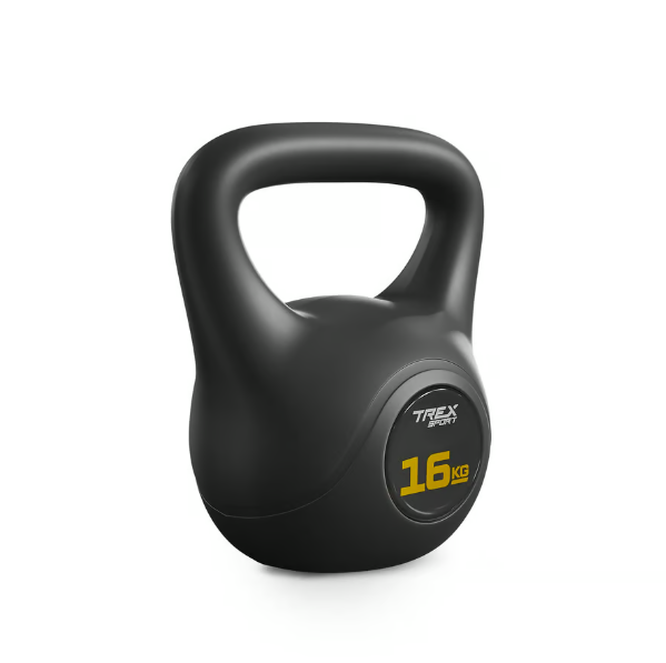 Гиря вінілова 16кг Trex Sport TX-016CKB чорний Киев - изображение 2