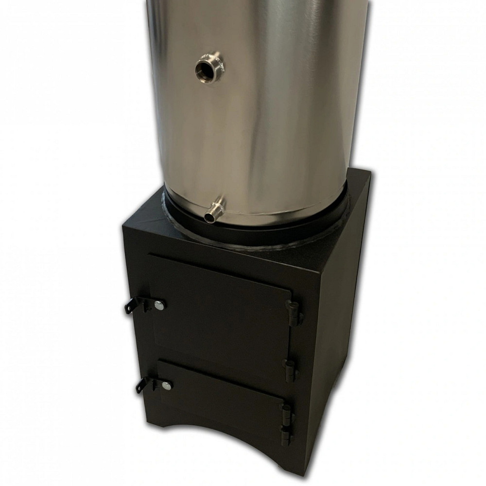 Титан водогрійний з залізною топкою 90 л (водогрійна колонка, бойлер-буржуйка, бойлер на дровах) Київ - фото 4