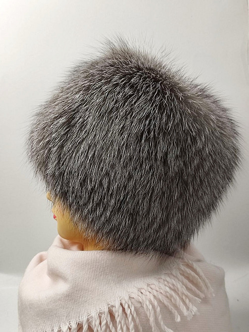 Шапка меховая женская кубанка Хейли Серый Харьков - изображение 5