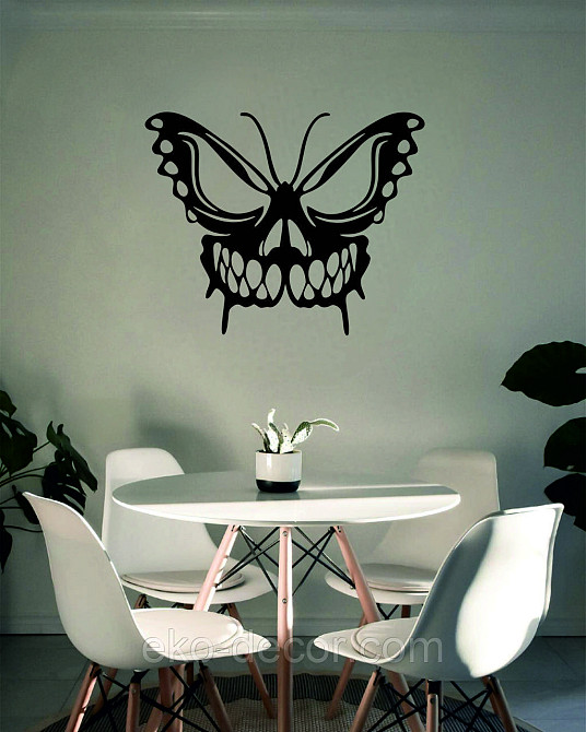 Декоративне настінне 3D Панно «Череп», Декор на стіну з об'ємом 90*72 см, Чорний Київ - фото 8