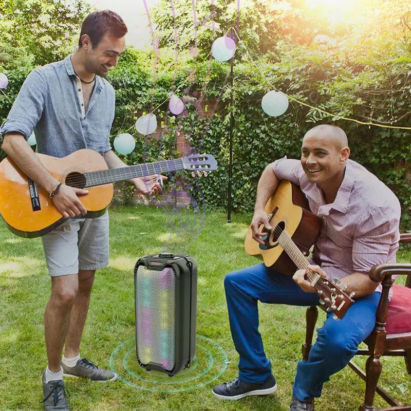 Потужна Bluetooth колонка ZQS-4235 з підсвічуванням та мікрофоном Вінниця - фото 8