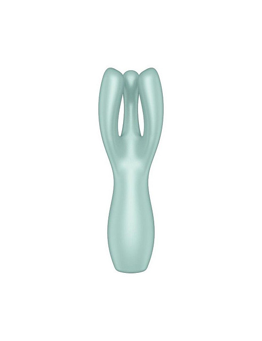 Кліторальний вібратор Satisfyer Threesome 3 Mint з трьома пальчиками Sex Aura Київ - фото 3
