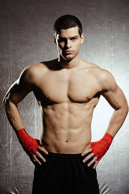 Спортивні бинти для боксу PowerSystem Boxing Wraps червоні 4 метри Київ - фото 5