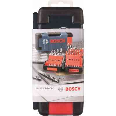 Набір свердл Bosch HSS PointTeQ ToughBox 18 шт (2.608.577.350) Вінниця