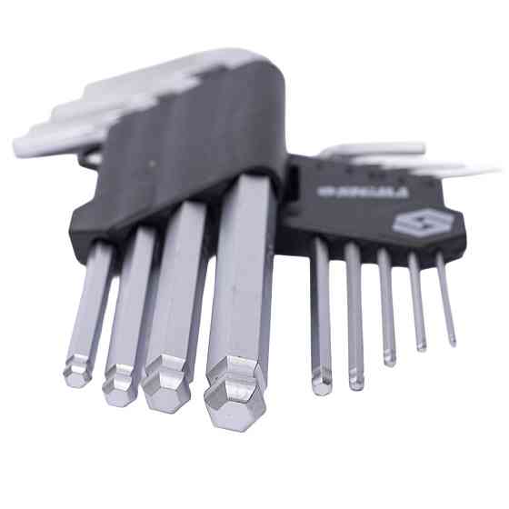 Ключи шестигранные 9шт 1.5-10мм CrV (средние слой) SIGMA (4022121) Ровно