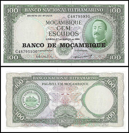 Мозамбик / Mozambique 100 escudos 1961(76) Pick 117 UNC Полтава - изображение 1