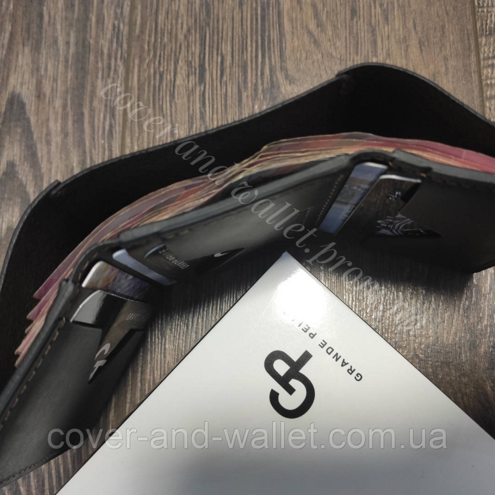 Компактный мужской кожаный кошелек на магнитной застежке Grande Pelle 504120 Киев - изображение 9