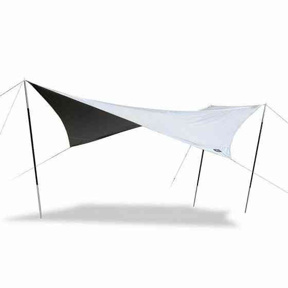 Тент для кемпінгу Naturehike Whale NH21TM100, 460*485 см, сірий Київ