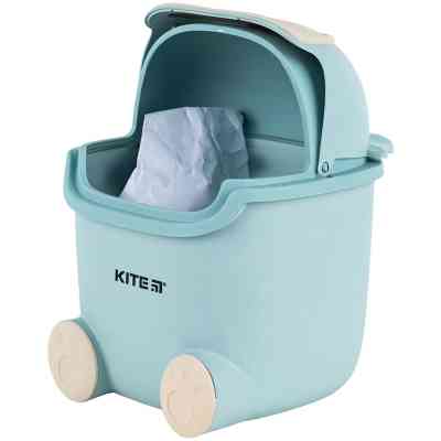 Кошик для паперів Kite Настільний контейнер для сміття, блакитний (K24-009-4) Вінниця