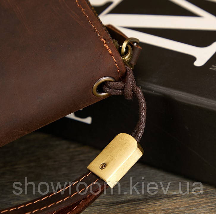 Мужской кожаный кошелек на два отделения Wild Leather (2123) Киев - изображение 3