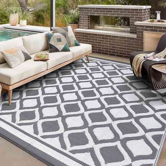 Вуличний водонепроникний килим VK living Outdoor Rug YNK007 / YNK008 120х180 см Луцк