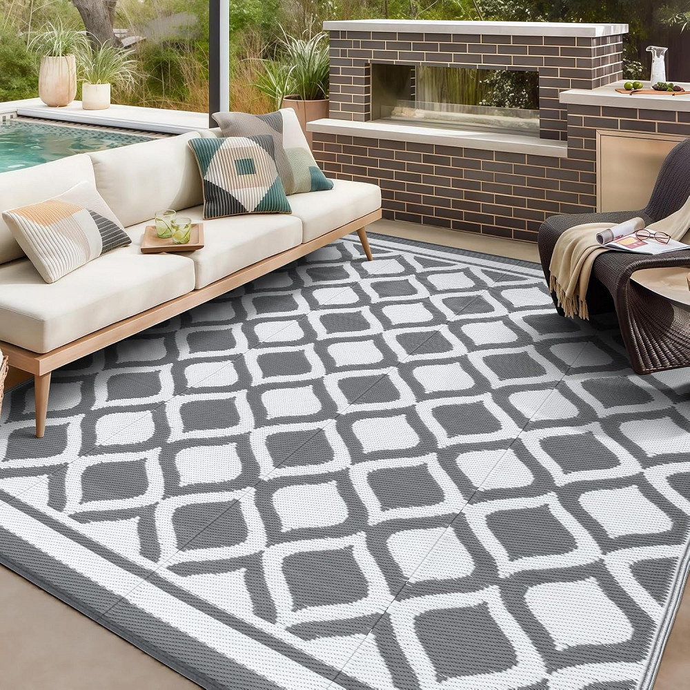 Вуличний водонепроникний килим VK living Outdoor Rug YNK007 / YNK008 120х180 см Луцк - изображение 1