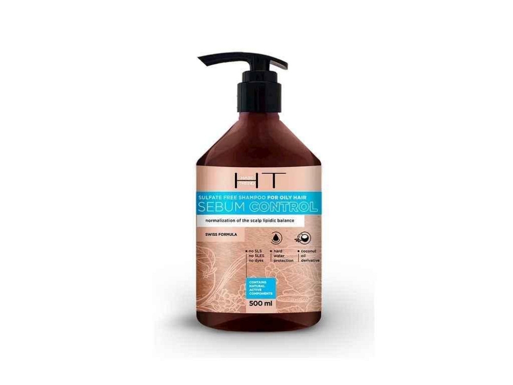 Шампунь 500мл Безсульфатный для Жирные волосы Sebum Control ТМ HAIR TREND Киев - изображение 1