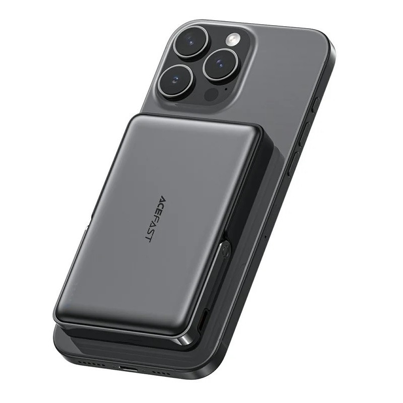 Зовнішній акумулятор ACEFAST M17 PD20W/22.5W magnetic fast charging power bank with built-in stand 10000mAh Black Київ - фото 5