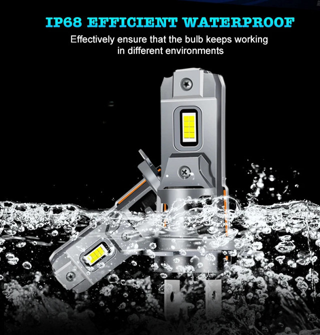 LED автолампа H11 STELLAR S25 24W 3800Лм 6000K CANBUS с кулером Винница - изображение 3