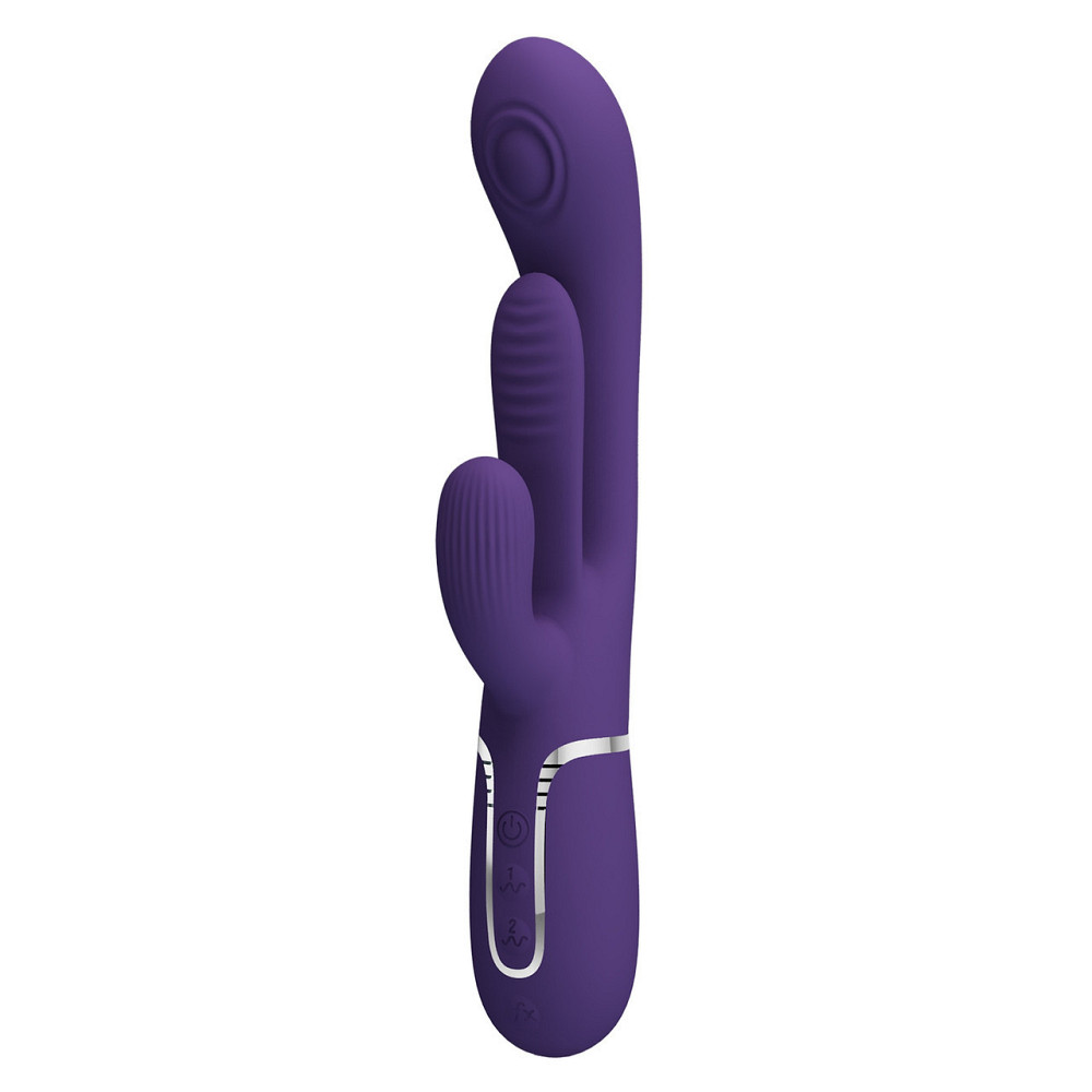 Вибратор с стимулятором клитора PRETTY LOVE - Shonia Dark Purple 3 in 1, BW-500041-2 Sex Aura Киев - изображение 3