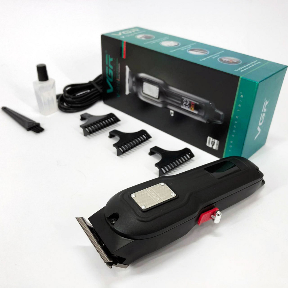 Домашня машинка акумуляторна для стрижки волосся VGR, Машинка для різних стрижок акумуляторна ZC-69 Львів - фото 14