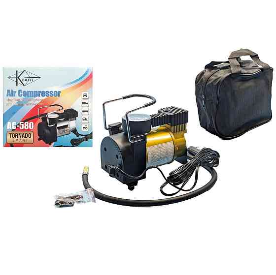 Компресор автомобільний КВАНТ AC-580 12В з аналоговим датчиком тиску Харків