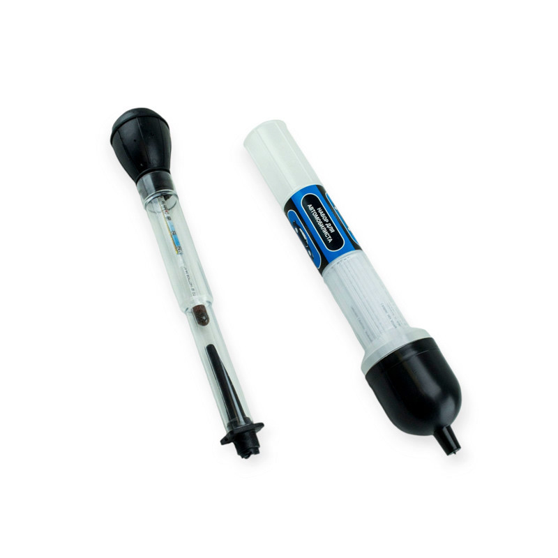 Ареометр електроліт, антифриз (пласт. футляр) "чорна груша" 2в1 Мукачево - фото 1