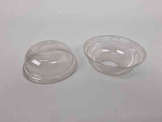 Крышка купольная с отверстием для стакана РЕТ (320,420,350NEW,250NEW,500NEW) NEW (новая) (100 шт) Харьков