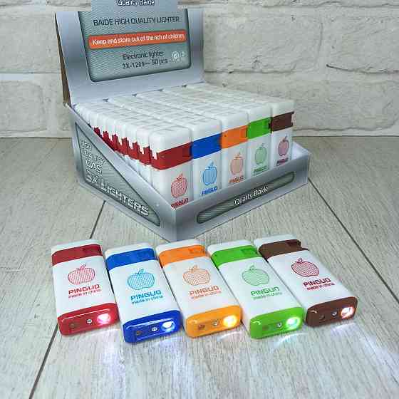 Зажигалка с фонарем турбо-пламя с Крышкой Turbo пламя игла уп/50шт Харьков