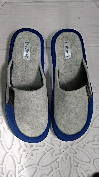 Тапочки домашние мужские закрытые войлок Одесса - изображение 4