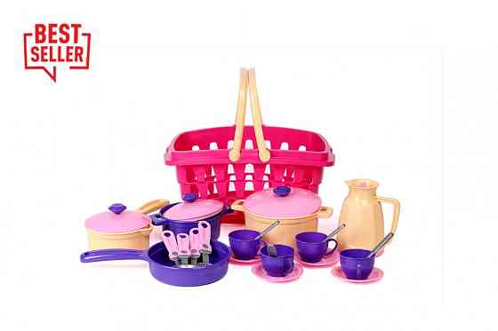 Дитячий ігровий набір посуду 4449TXK, 26 елементів Вінниця