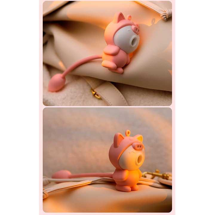 Подвійний вакуумний вібратор Otouch Cici Kity 20 режимів вібрації Вінниця - фото 8