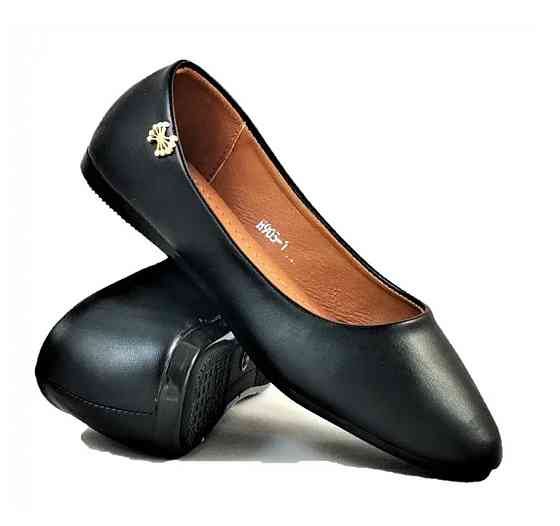 Женские Балетки Черные Мокасины Туфли (размеры: 36,37,38,39,40) - 03-1 Днепр