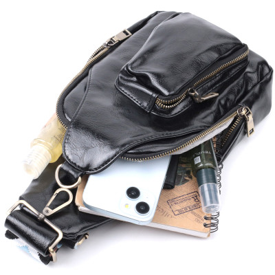 Сумка Vintage Жіноча з екошкіри Чорна (22776) Вінниця - фото 9