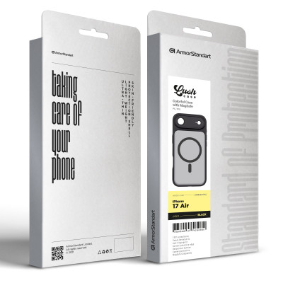 Чохол до мобільного телефона Armorstandart Lush MagCase Apple iPhone 17 Air Black (ARM87476) Вінниця - фото 3