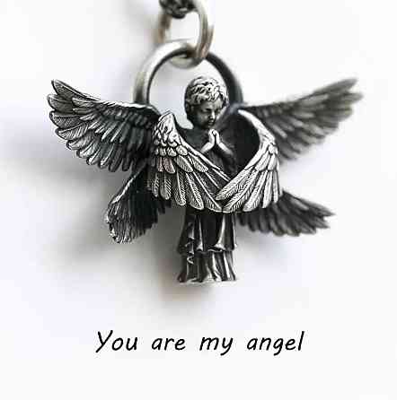 Підвіска ангел-охоронець з крилами – кулон-оберіг на ланцюжку Київ