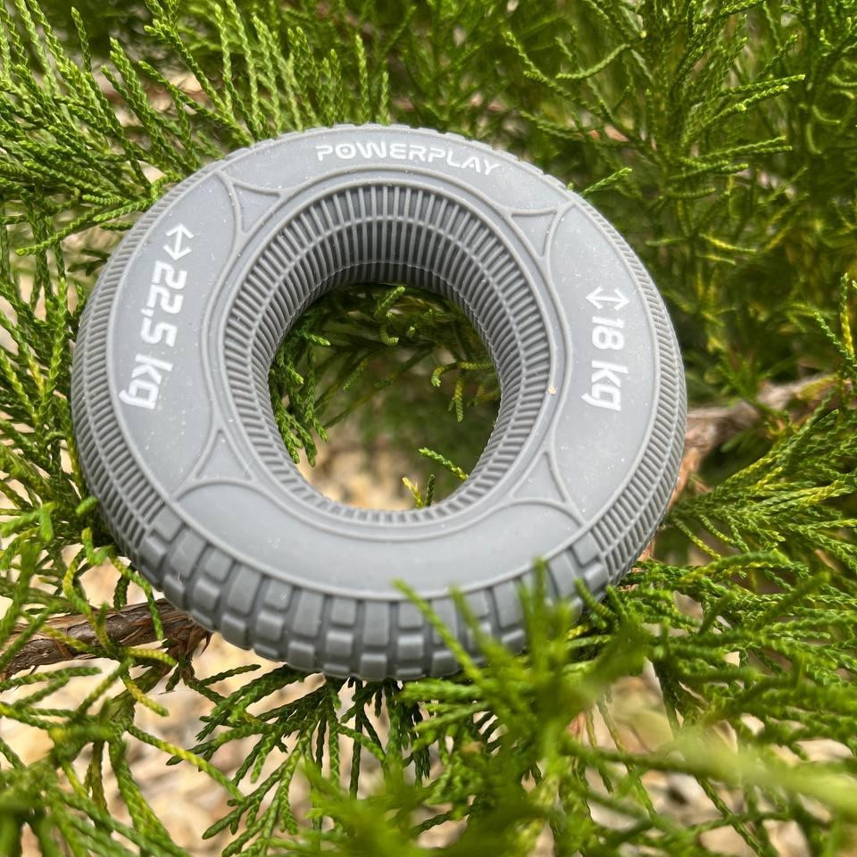 Еспандер кистьовий силіконовий PowerPlay PP-4330 Hand Grip Loops Medium 18-22,5 кг. Сірий Каменское - изображение 8