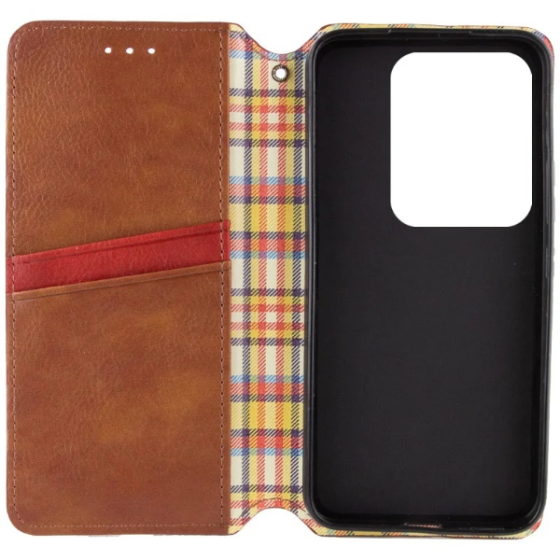 Чохол-книжка для смартфона Rubic Leather for Xiaomi Redmi Note 13 Pro 5G/POCO X6 5G Brown Київ