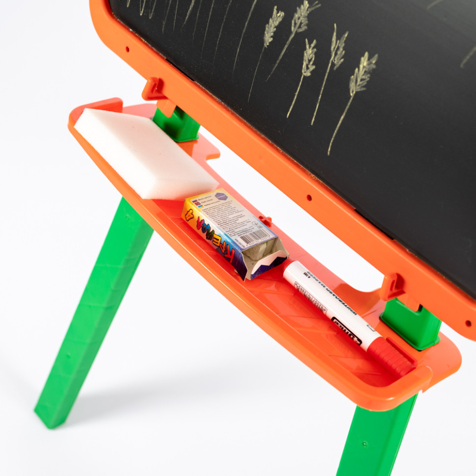 Розвиваюча дошка для малювання магнітна 013777/3 оранжево-зелена Вінниця - фото 2