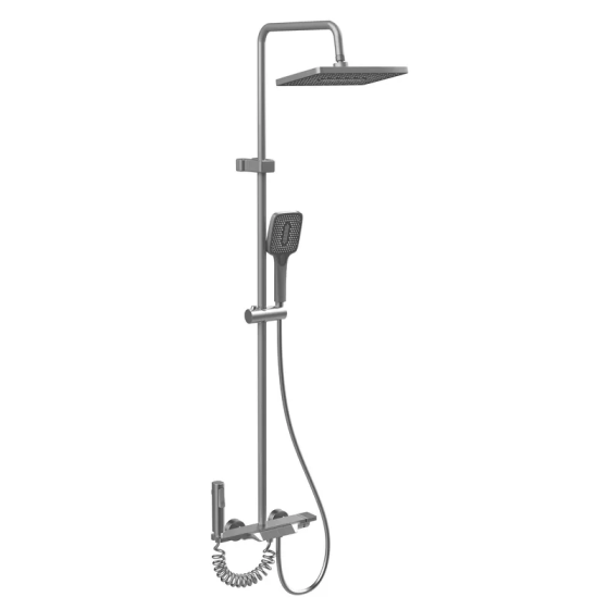 Душова колона зі змішувачем Mixxus Premium Terra 029-J Graphite (колір графіт) (MI8386)   ( 25015 ) Харків
