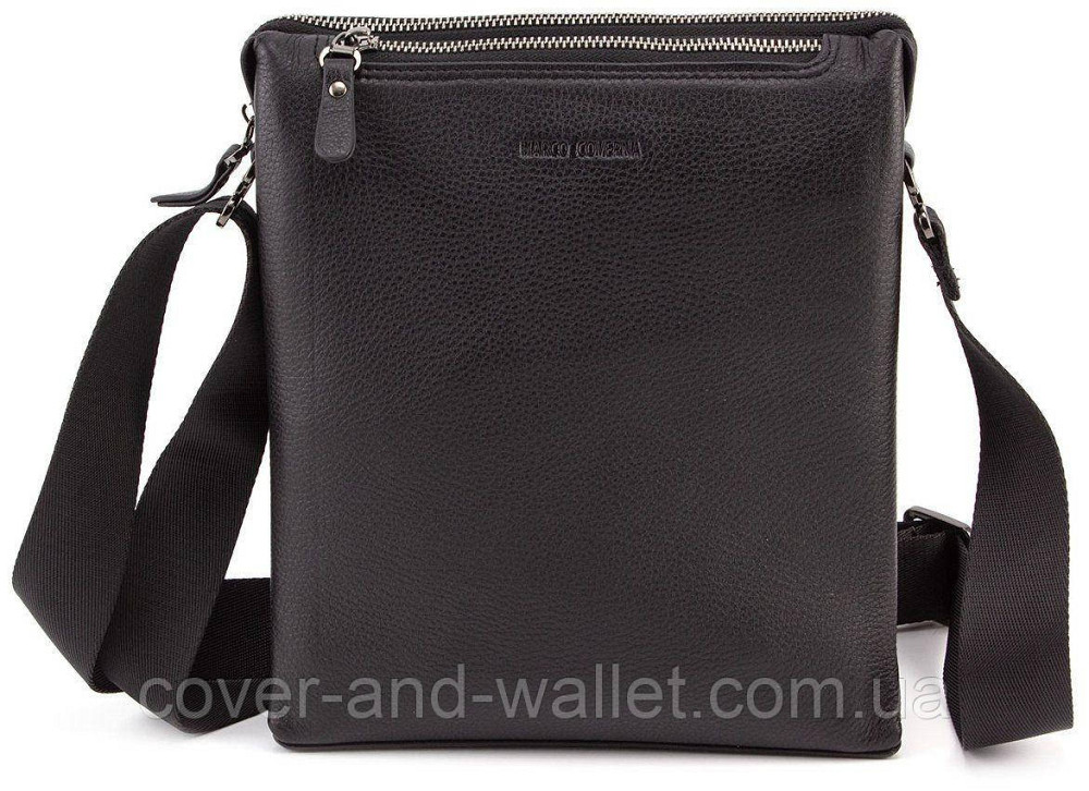 Стильная мужская кожаная сумка мессенджер Marco Coverna 7702-1A Киев - изображение 4