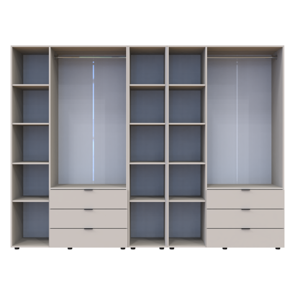 Комплект шкафов для одежды Doros Гелар (3 шт.) 270,6х49,5х203,4 см Кашемир (DRS-011252) Львов - изображение 6