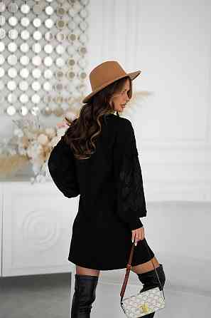 Женское замшевое платье с вышивкой 46 - 48, Чорний Одеса