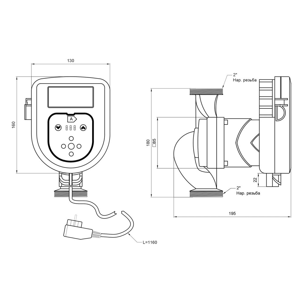 Насос циркуляційний Thermo Alliance LPSA 32/80/180 Київ - фото 2