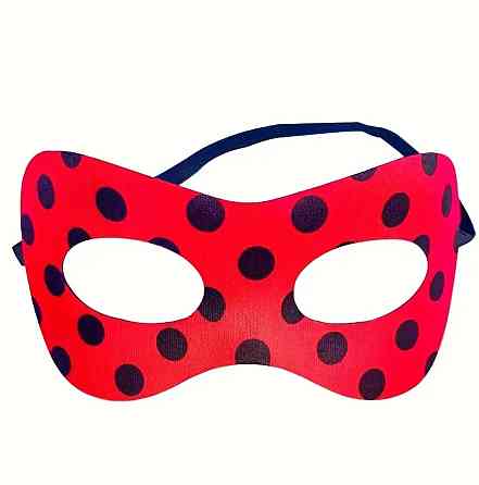 Детская маска в горошек one size красно-черный Киев