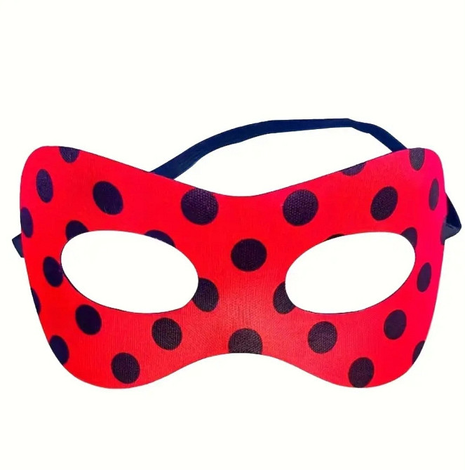 Детская маска в горошек one size красно-черный Киев - изображение 1