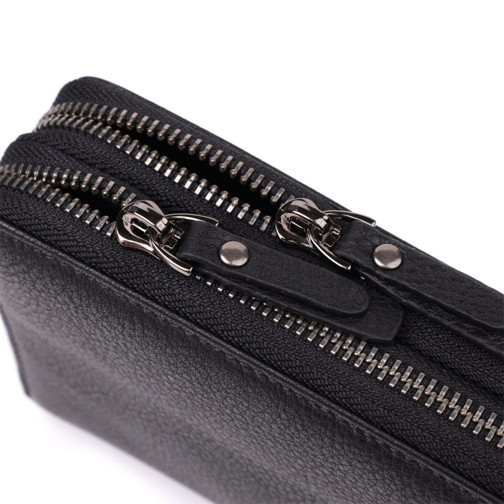 Интересный мужской клатч из натуральной кожи Черный (Vintage) Киев - изображение 9