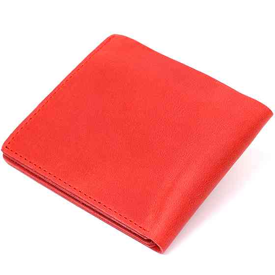 Женское винтажное кожаное портмоне Shvigel 16434 Красный Киев