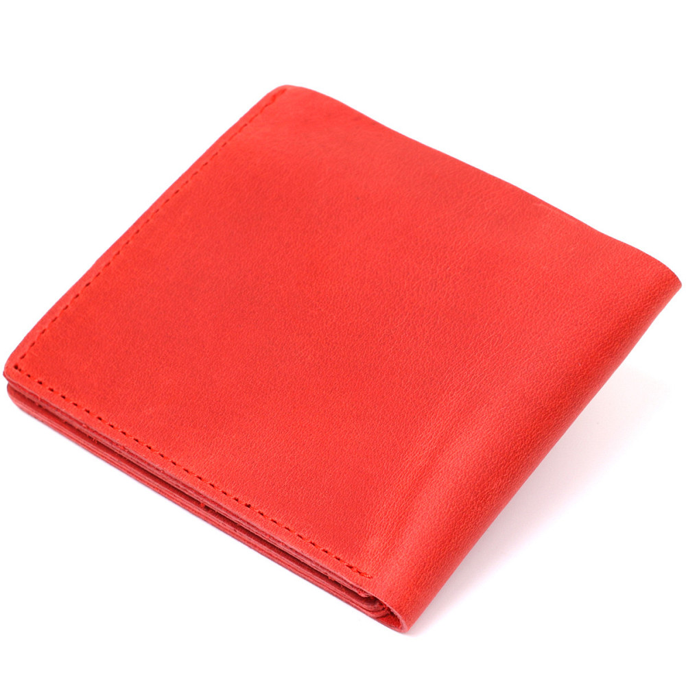 Женское винтажное кожаное портмоне Shvigel 16434 Красный Киев - изображение 2