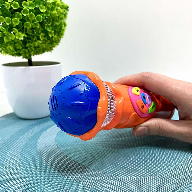 Мікрофон Limo Toy музичний дитячий 19см Помаранчевий (7043 UA) Чернігів - фото 9