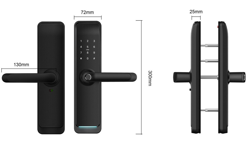 PES Husky Bluetooth Black биометрический умный замок для дверей Киев - изображение 2